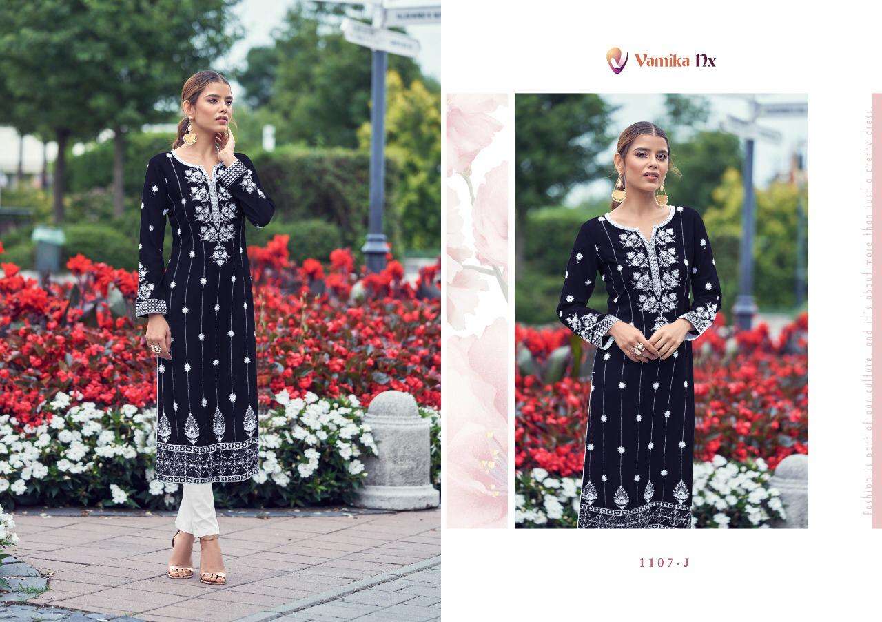 Vamika-Rooh Vol 2 Edition Color-14-Kg-Rayon-Viscose-Lakhnawi-Kurti-Rubby-Cotton-Pant-J